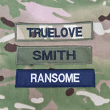 x2 Badge nominatif / Ruban nominatif 120 mm x 25 mm (couleur au choix) (style PCS)