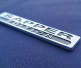 Sapper Édition Spéciale - Chrome ABS 3D automobile / voiture / camion / décalcomanie / logo
