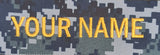 Ruban nominatif personnalisé - US Navy - US / USA - Patch / badge brodé en tissu multicam Ripstop US OCP (NWU1 / NWU2 / NWU3)