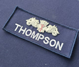 NOUVEAU style - Badge nominatif / Tally / Ruban nominatif Royal Navy Rig22
