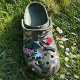 Shoe charm set x 5 - clog / water shoe - novelty charm / gem / logo customise your tactical military army footwear Airborne Wings