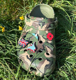 Shoe charm set x 5 - clog / water shoe - novelty charm / gem / logo customise your tactical military army footwear Airborne Wings