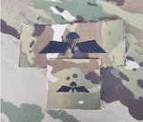 Niederlande / B-Flügel (Basic) – USA (OCP, Standardgröße) Ripstop-Multicam-Stoff, bestickter Patch/Abzeichen für Fallschirmspringerflügel