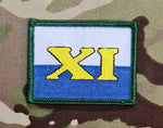 11th Signals Regiment Unit Badge / Patch XI - Embroidered