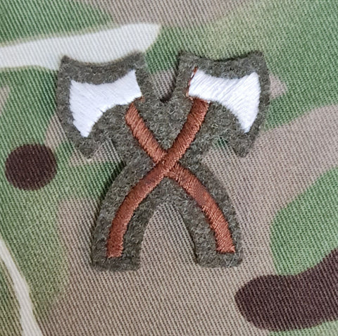 No2 Dress Badge Pioneer Crossed Axes