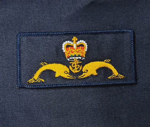 Submariner (Submarine Service) Royal Navy Navy Blue PCS qualification Badge