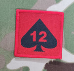 12 Brigade TRF (Tactical Recognition Flash), Full Colour (12 of Spades) Woven