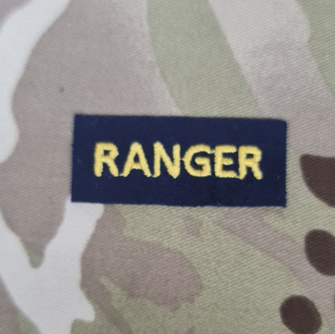 British Army Ranger Qualification No2 Dress Badge (Marineblau/Gelb)