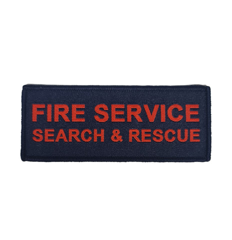 Rettungsdienst-Abzeichen/Aufnäher 40 mm x 100 mm – Feuerwehr Suche &amp; Rettung