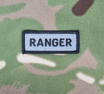 Ranger Qualification Shoulder Title / Tab - (Grey / Black