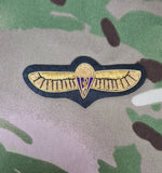 MSU (Medical Support Unit) Parachutist Jump qualification / Wings bullion gold on black No1 Dress