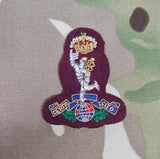 Royal Signals Officers Bullion stitched Beret Badge (CIIIR) (Choose Colour))