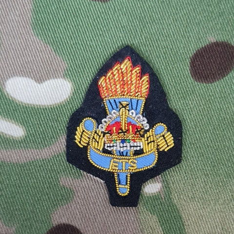 Ausbildungs- und Schulungsdienste/AGC ETS (Marine) Offiziers-Barettabzeichen mit Bullion-Stickerei (CIIIR) 
