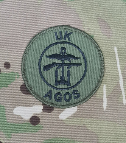 Runder Einheits-Anerkennungspatch der United Kingdom Air Ground Integration School (UKAGOS)