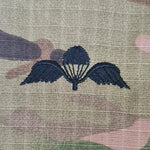 Belgium / Belgique - USA (OCP, Regulation Size) Ripstop multicam fabric embroidered Parachutist wing jump patch / badge