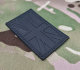 Flag Black - Rubber / PVC Morale - Fun Novelty Patch / Badge with hook backing