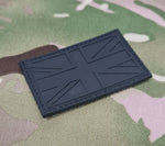 Flag Black - Rubber / PVC Morale - Fun Novelty Patch / Badge with hook backing