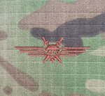 Bulgaria / Bulgarian - USA (OCP, Regulation Size) Ripstop multicam fabric embroidered Parachutist wing jump patch / badge