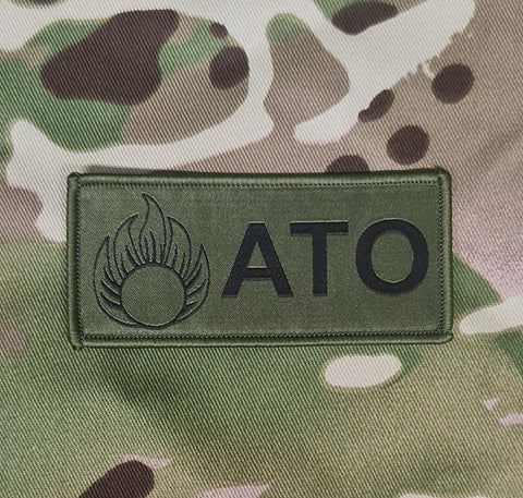 ATO Munitionstechnischer Offizier Gewebter Subdued Patch (Munitionstechnik) - Oliv