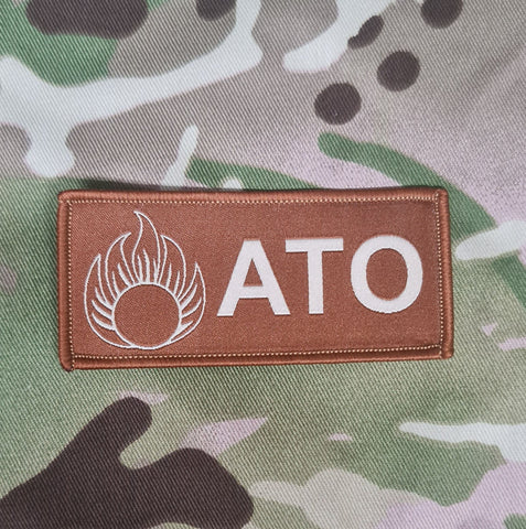 ATO Munitionstechnischer Offizier Gewebter Subdued Patch (Munitionstechnik) - Coyote Brown