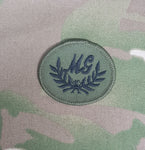 Embroidered Machine Guns (MG) Qualification Badge - subdued - combat