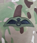 RAF Royal Air Force -  Pilot Wings Qualification Wings Cloth - subdued (CIIIR) (Shaped)