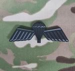 Netherlands Parachutist / Paratrooper Jump Wings Metal - B Wing (Basic) - Matte Black