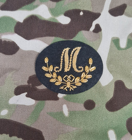 Mortars (M) qualification badge No1 Dress Badge