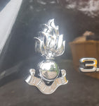 Royal Engineer / Unique / Flaming Grenade - Chrome ABS 3D automobile / car / Truck / Decal / logo