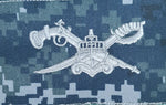 Naval Special Warfare Combat Craft Crewman SWCC / Basic / Cheng – USA / US Navy USN (Regular Size) gestickter Aufnäher / Abzeichen