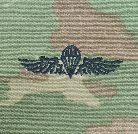 Serbia / Serbian - USA OCP Ripstop multicam fabric embroidered Parachutist wing jump patch / badge