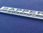 Sapper Special Edition - Chrome ABS 3D automobile / car / Truck / Decal / logo