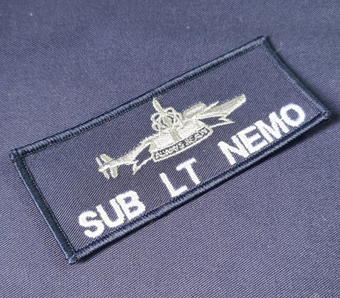 Submariner (Ready for anything)  - Royal Navy Logo - Name Tape - RIG22 Style