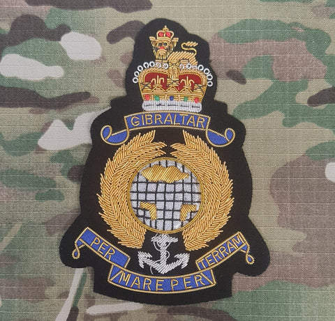 Royal Marines Commando (RM) Hand Embroidered Wire Bullion Badge