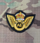 British Qualification Wings - Aircraft Engineer AE REME -  Bullion Gold on black No1 Dress (CIIIR)