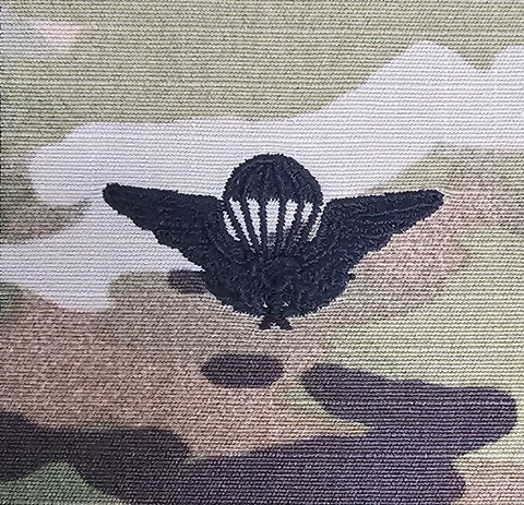 Morroco / Royal Moroccan Army - US (OCP, Regulation Size) Ripstop multicam fabric embroidered Parachutist wing jump patch / badge