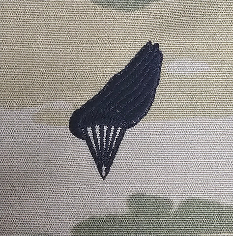 Latvia / Latvian - US (OCP, Regulation Size) Ripstop multicam fabric embroidered Parachutist wing jump patch / badge