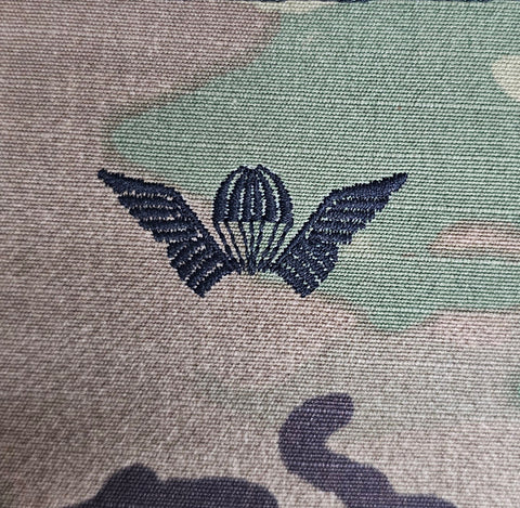 Rhodesia / Selous Scouts - USA (OCP, Regulation Size) Ripstop multicam fabric embroidered Parachutist wing jump patch / badge