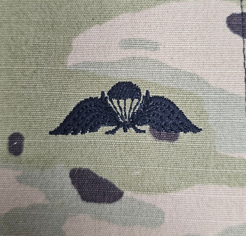 New Zealand - USA (OCP, Regulation Size) Ripstop multicam fabric embroidered Parachutist wing jump patch / badge