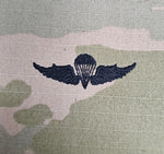 Japan / Japanese - USA (OCP, Regulation Size) Ripstop multicam fabric embroidered Parachutist wing jump patch / badge