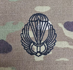 Romania / Romanian - USA (OCP, Regulation Size) Ripstop multicam fabric embroidered Parachutist wing jump patch / badge