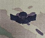 Chile / Chilean - USA (OCP, Regulation Size) Ripstop multicam fabric embroidered Parachutist wing jump patch / badge