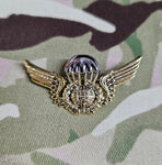 Miniature Portugal / Portuguese Parachutist Metal Jump Wings Badge (Mess Dress)