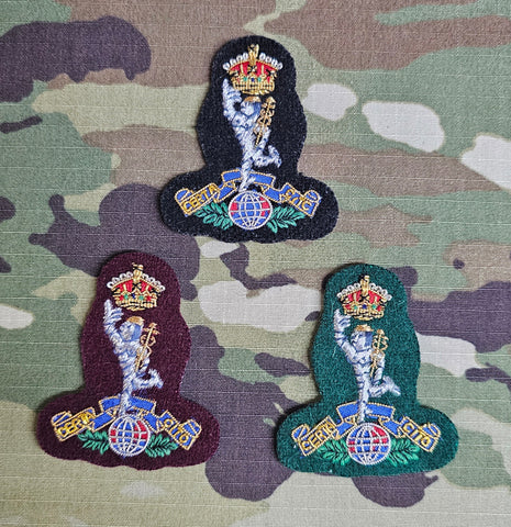 Royal Signals Officers Bullion stitched Beret Badge (CIIIR) (Choose Colour))