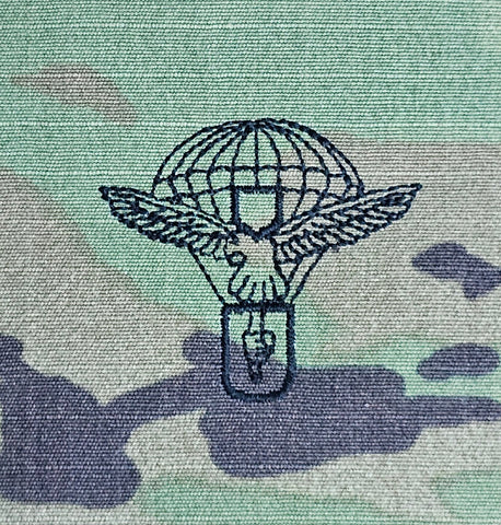 Slovakia / Slovakian - US OCP Ripstop multicam fabric embroidered Parachutist wing jump patch / badge