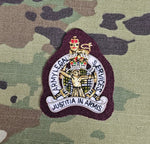 Royal Corps of Army Music RCAM (CAMUS) Offiziers-Barettabzeichen mit Bullion-Stickerei (CIIIR)