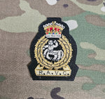 Insigne de béret marron cousu en lingot du Corps vétérinaire de l'armée royale (RAVC) des officiers (CIIIR)