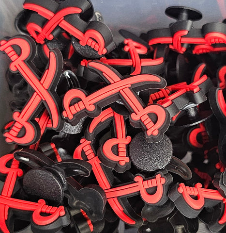 PTI / Physical Training Corps / Crossed Swords - Shoe charm - clog / water shoe - novelty charm / gem / logo customise your footwear