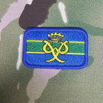 Gesticktes Abzeichen „Tactical Recognition Flash TRF“ der Queen's Royal Hussars (QRH)