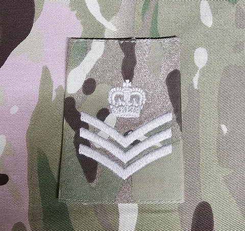 MTP Rank slide - British Army Issue Style - SSGT / CSGT